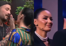 Bora e ftuar në emisionin e Donaldit, bën veprimin e njëjtë si të aktorit kur e puthi në “BBV”
