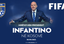 Presidenti Infantino nesër qëndron për vizitë zyrtare në Kosovë