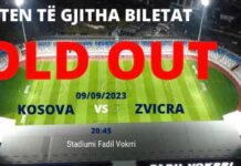 Interesim i jashtëzakonshëm/ Shiten të gjitha biletat për ndeshjen Kosovë – Zvicër
