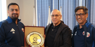 Presidenti Ademi priti në takim zyrtarët e Federatës së Katarit